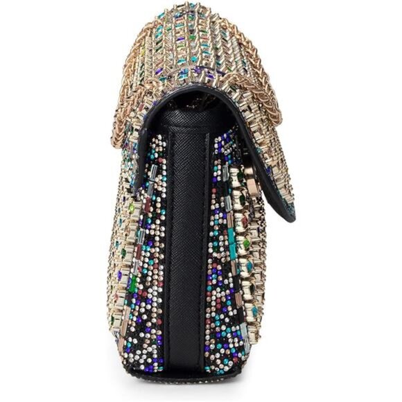 Sparkly Rhinestones Clutch Purses Crossbody Bag with Chain for Wedding Party - Picture 7 of 11